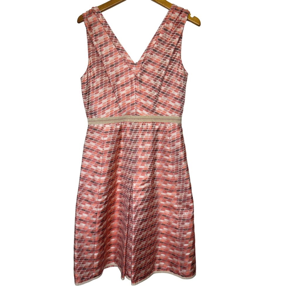 Lida Baday Knee Length Sleeveless Sheath Silk Dress 8